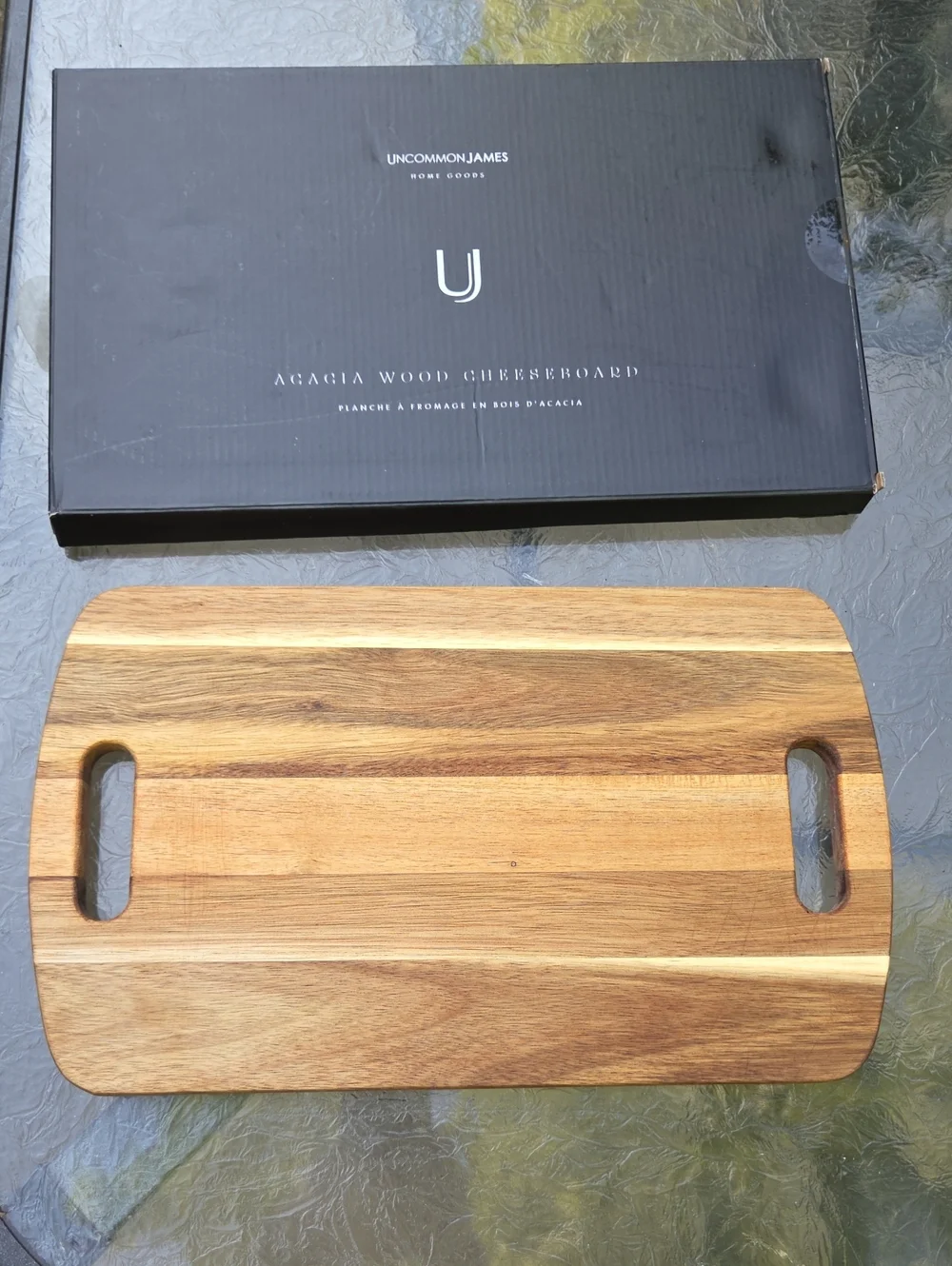 Uncommon James Acacia Wood Cheese Board Charcuterie Serving Board 15